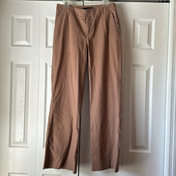 Peruvian Connection Kayla Linen-Blend Wide-Leg Trousers, Size 6 - Picture 2 of 15